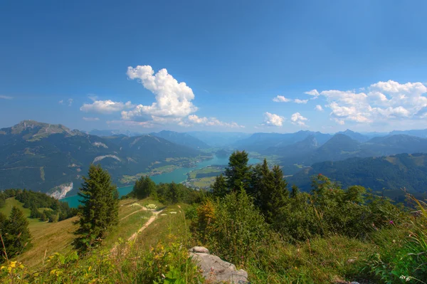 Wolfgangsee em Salzkammergut — Fotografia de Stock