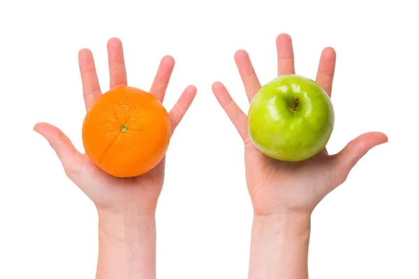 Différencier les pommes des oranges — Photo