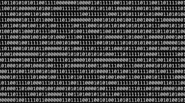 Birler ve sıfırlı ikili kodları gösteren soyut dijital arkaplan. Resim veri, programlama, şifreleme, yapay zeka, siber güvenlik ve modern bilgiyi temsil ediyor.