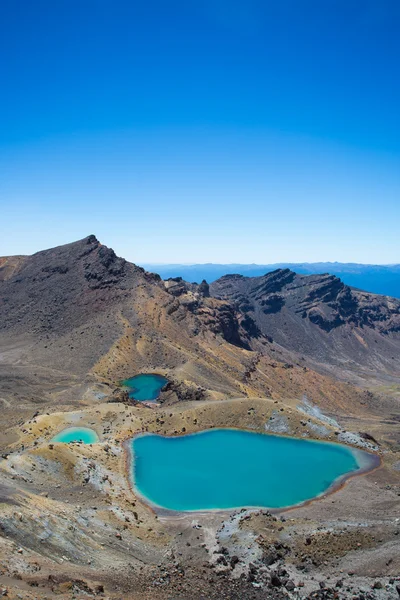 Emerald göller Tongariro geçiş dan