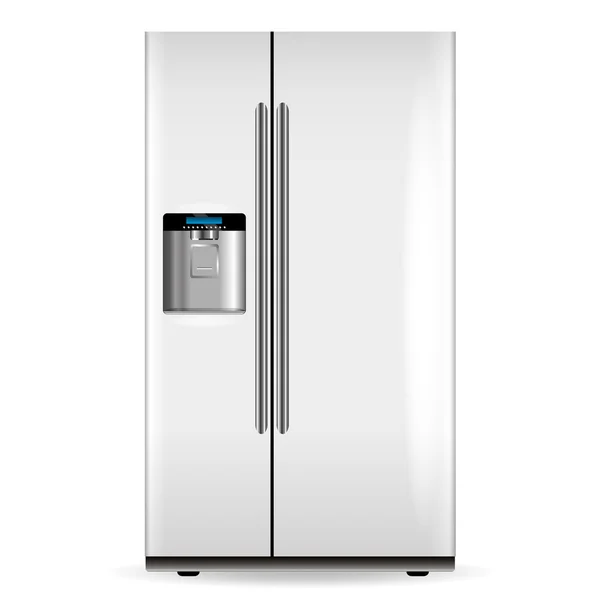 Vector refrigerador blanco — Vector de stock