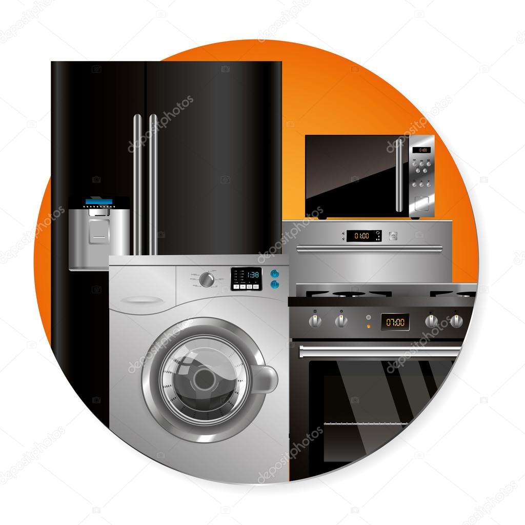 Vector household appliances