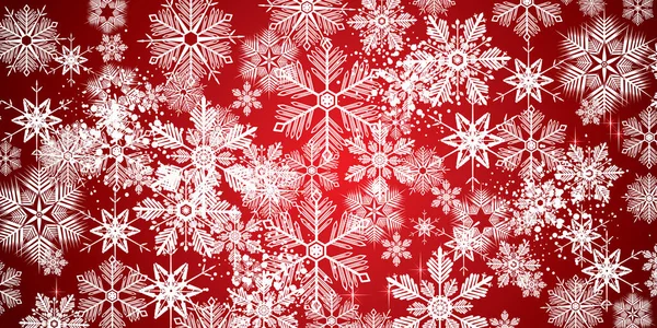 Zoete Winter Witte Sneeuwvlokken Volledige Vector Achtergrond — Stockfoto