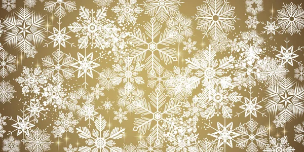 Zoete Winter Witte Sneeuwvlokken Volledige Vector Achtergrond — Stockfoto