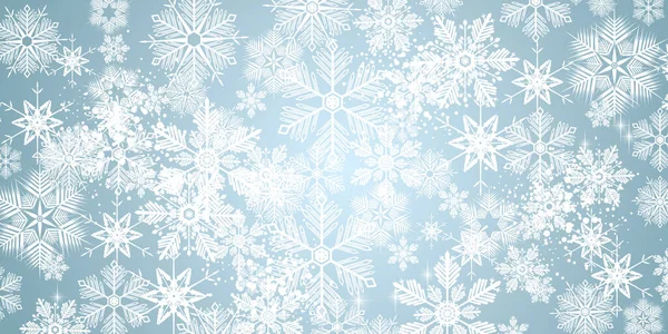 Sweet winter white snowflakes full vector background