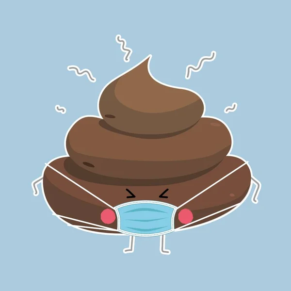 Poop Illustration Isolerad Vit Bakgrund — Stockfoto