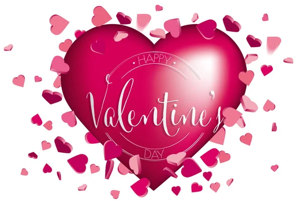 Valentines day sweet hearts illustration