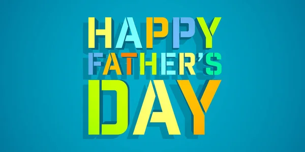Dzień Ojców Ilustracja Karta Baner Duża Ilustracja — Zdjęcie stockowe
