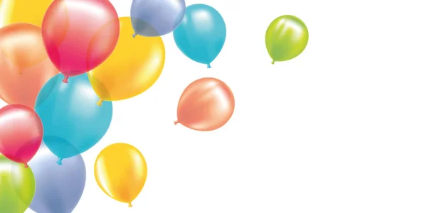 Color Ballons Illustratie Geïsoleerd Een Witte Achtergrond — Stockfoto