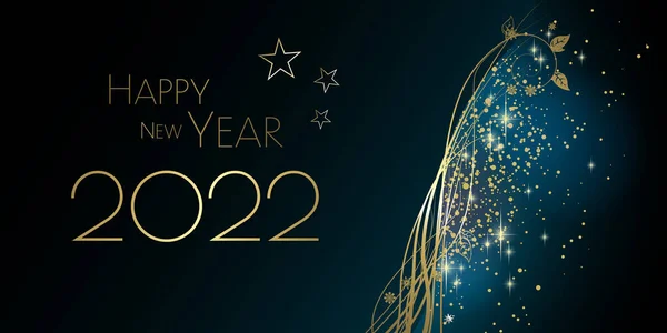 Happy New Year 2022 Large Greeting Card Illustration — Stock Photo, Image