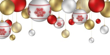 Noel balolarının arka planında festivalsel tanecikler ve yıldız süsleri var.