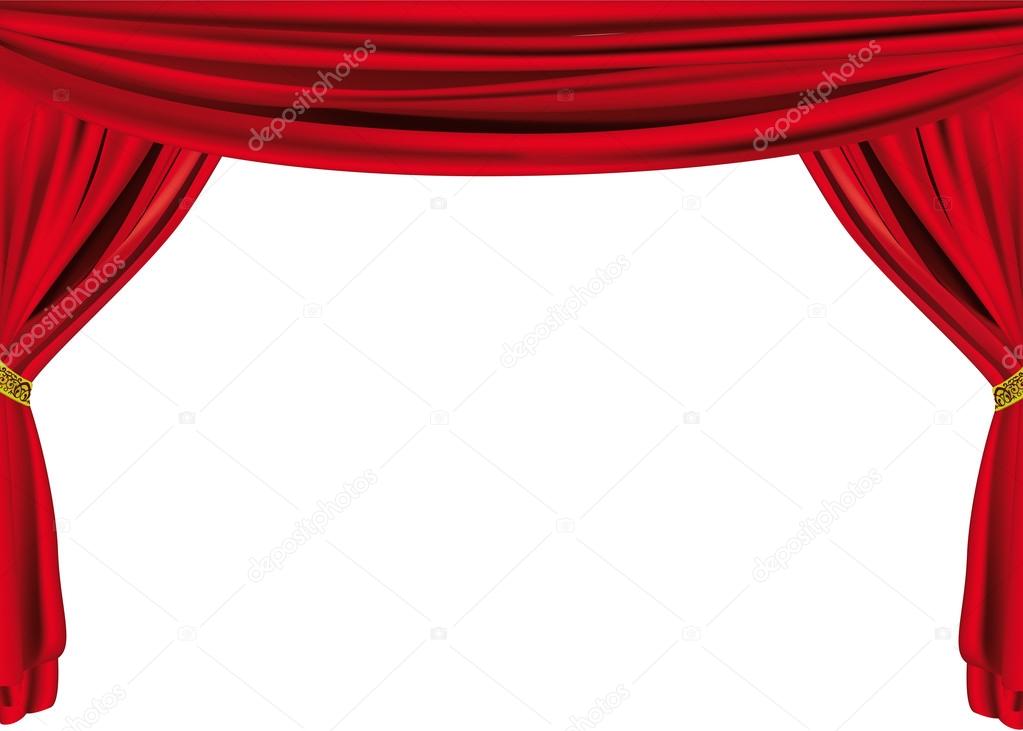 Large theater curtain