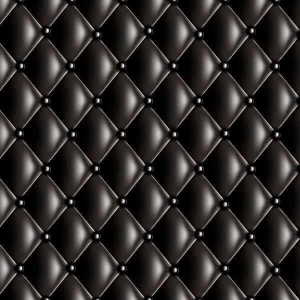 Texture matelassée noire — Image vectorielle