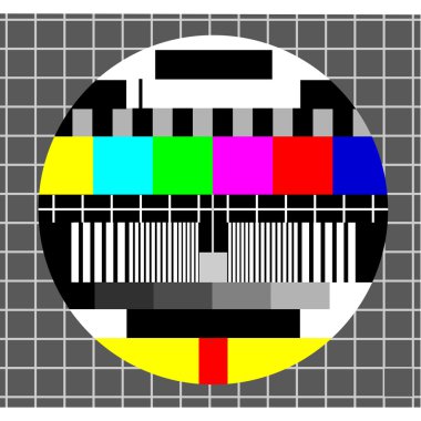 Renk testi tv arka plan