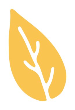 Sonbahar sade portakal yaprağı