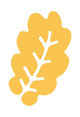 Sonbahar sade portakal meşesi yaprağı