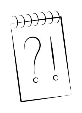 Listedeki siyah kontur çiziminin simgesi