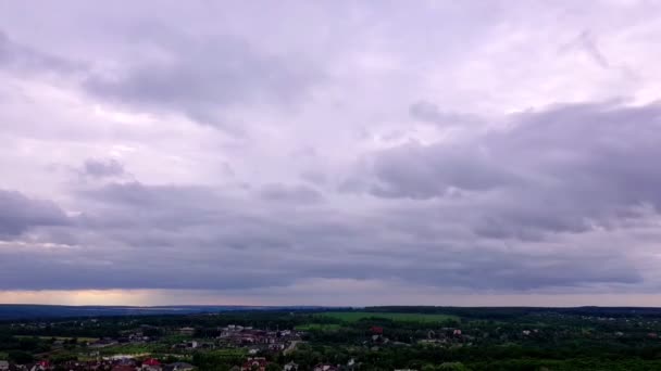 夕方の雲の流れタイムラプス — ストック動画