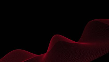 Soyut ağ dalga arkaplanı. Gelecekçi teknoloji tarzı. İş sunumları için zarif bir geçmiş. 3d oluşturma.