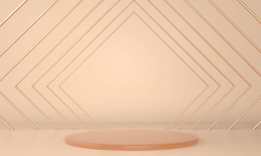 3d soyut arkaplan, sahne geometri şekilli podyumu ürün gösterimi için, 3d.