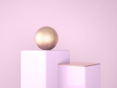 3d soyut arkaplan, sahne geometri şekilli podyumu ürün gösterimi için, 3d.