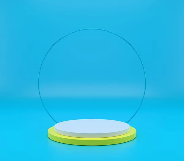 Abstrakcyjne Tło Makiety Geometrii Sceny Podium Wyświetlania Produktu Renderowanie — Zdjęcie stockowe