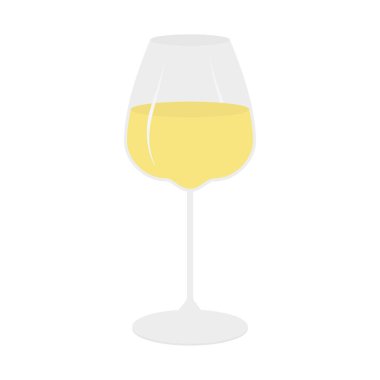 Kök Yapıştırması Simgesi üzerine Wine Wine in Wine Glass Minimalist Tasarım öğesi. Ayrı Vektör illüstrasyonu Şarap Tematik Tanıtım Kartları Posterler, afişler, broşürler, fiyat etiketleri