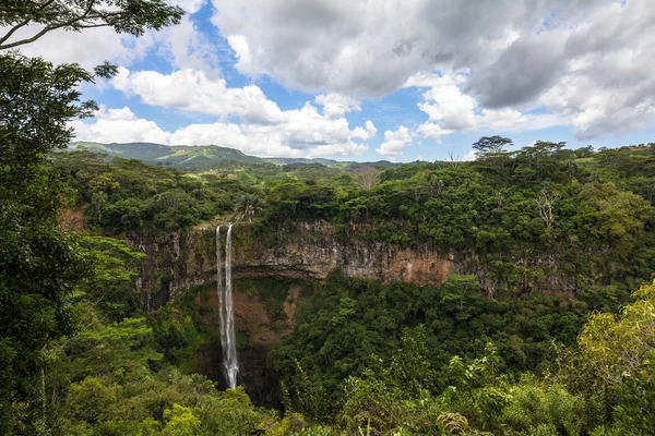Chamarel waterfall, island of Mauritius