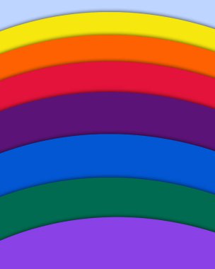 Farklı renkler ve farklı daireler, basit dekoratif arkaplan çizimi