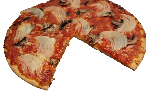 Pizza vegetal casera — Foto de Stock