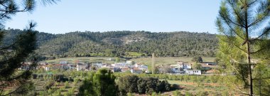 village in the mountains of Albacete clipart