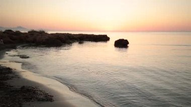 manzara Sunrise beach Santa Pola üzerinde 