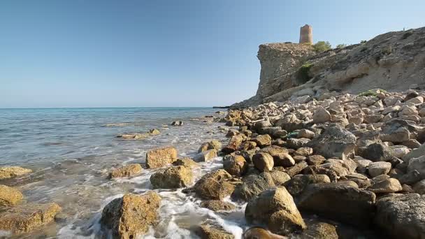 Cala el Charco Villajoyosa — Stock video