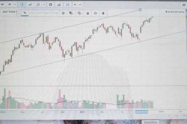 bir grafik ile bilgisayar çantası