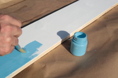 boyalı ahşap plakalar