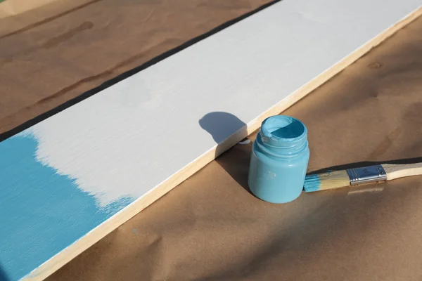 Painted wooden planks — Stock Photo, Image