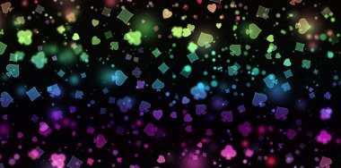 Mavi soyut poker bulanık desen.