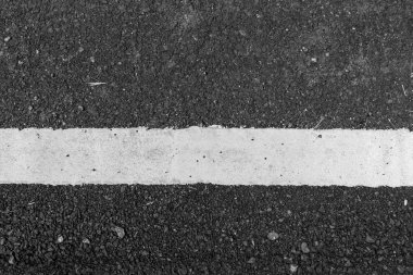 Asfalt yol doku beyaz çizgi ile