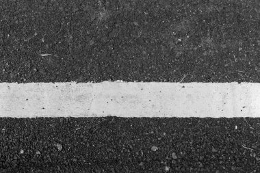 Asfalt yol doku beyaz çizgi ile