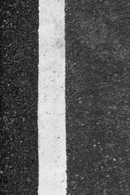 Asfalt yol doku beyaz çizgi ile