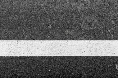 Asfalt yol doku beyaz çizgi ile