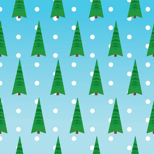 Χριστουγεννιάτικα δέντρα πράσινο μοτίβο διάνυσμα — Διανυσματικό Αρχείο