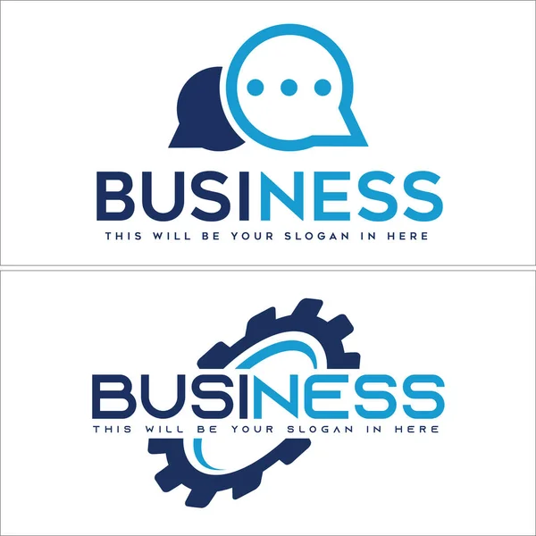 Business Service App Technologie Logo Design — Stockvektor