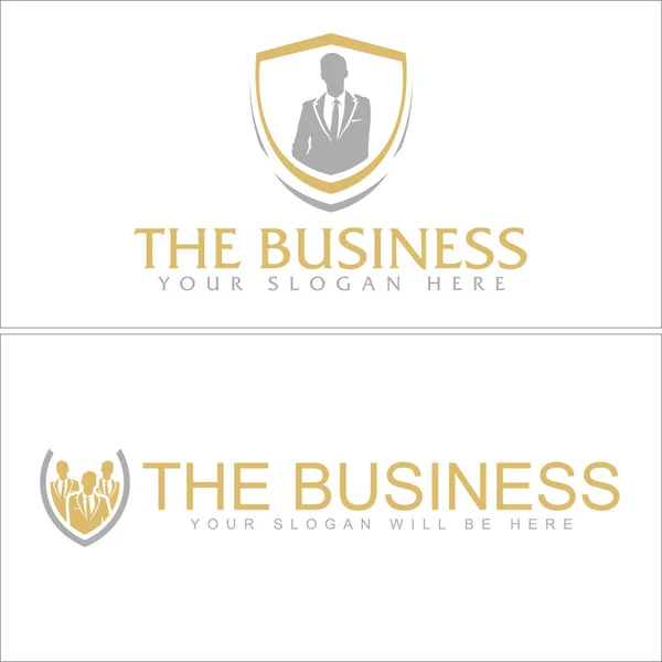 Business consulting leader group logo design — Stockový vektor