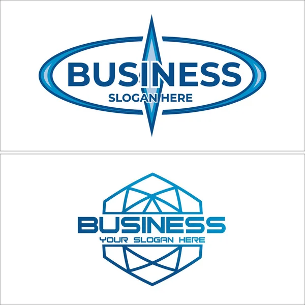 Business consulting company environmental provide corporate logo design — Stock Vector