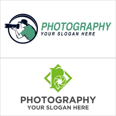 fotoğraf simgesi logo tasarım vektörü