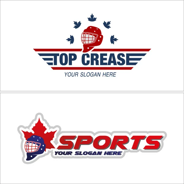 Conception de logo d'entraînement de hockey sportif — Image vectorielle