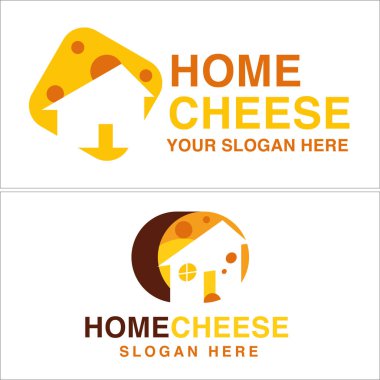 Gıda mağazası işi için ev yapımı peynir ikonu vektörü tasarla