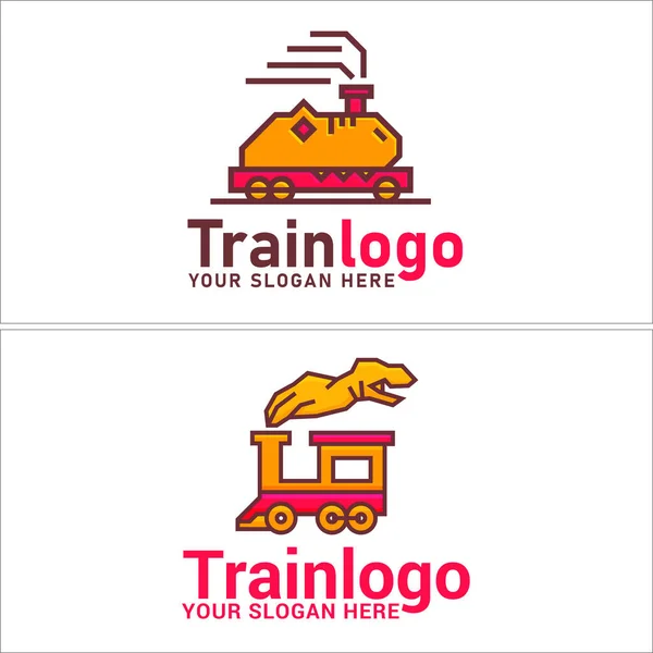 Diseño del logo del tren de aplicación móvil Transit — Vector de stock