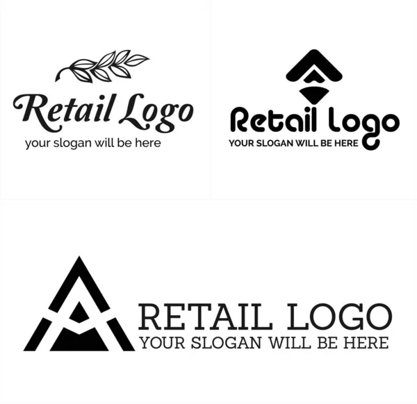 Diseño de logotipo comercial al por menor — Vector de stock